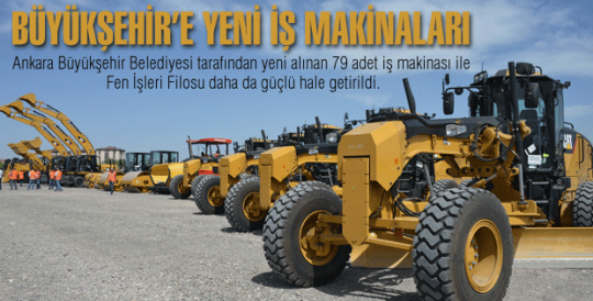 BÜYÜKŞEHİR’E YENİ İŞ MAKİNALARI