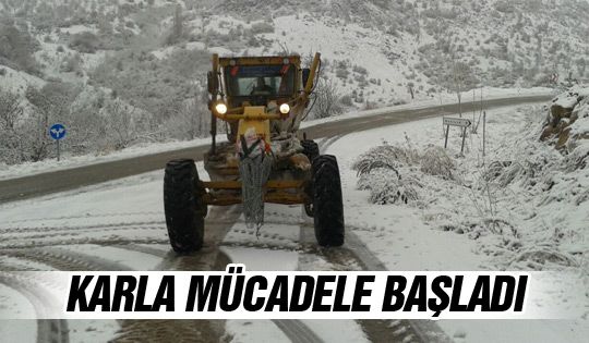 Büyükşehir'in karla mücadelesi başladı