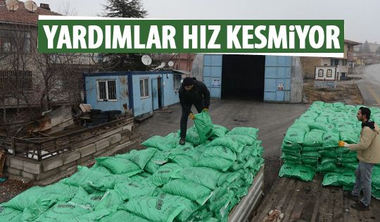 Büyükşehir'in yardımları devam ediyor