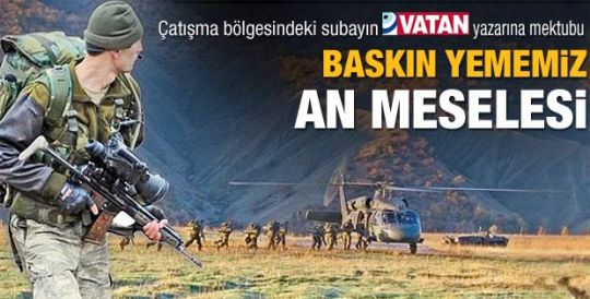 Çatışma bölgesindeki subayın Can Ataklı'ya mektubu