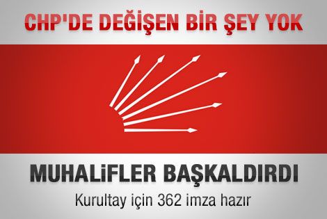 CHP'de kurultay göründü