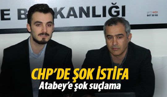 CHP'de şok istifa