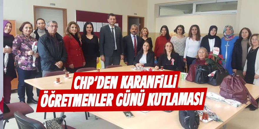 CHP'den karanfilli öğretmenler günü kutlaması