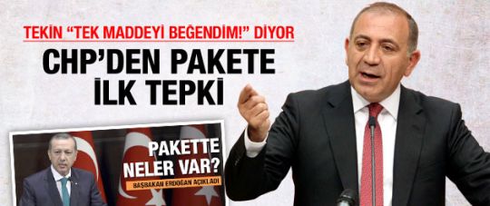 CHP'den paket için ilk tepkiler