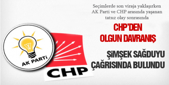 CHP'den sağduyu çağrısı