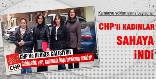 CHP'li kadınlar seçim startı verdi