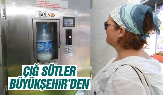 Çiğ süt satış noktası açıldı