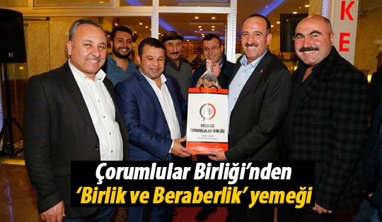 Çorumlular Birliği bir etkinlik düzenledi