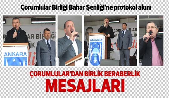 Çorumlular Şenliğine protokol akını