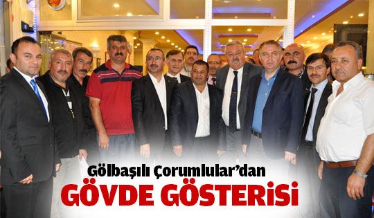 Çorumlulardan gövde gösterisi