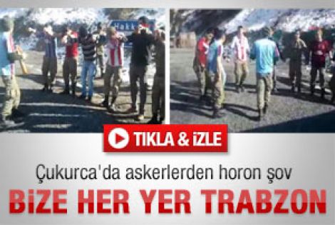 Çukurca'da askerlerin horon şovu - İzle