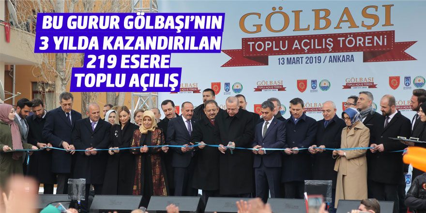 Cumhurbaşkanı Erdoğan 219 eserin açılışını yaptı