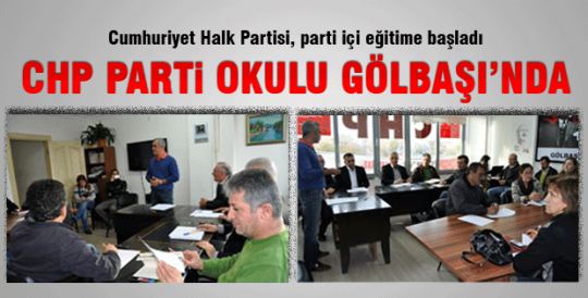 Cumhuriyet Halk Partisi, parti içi eğitime başladı