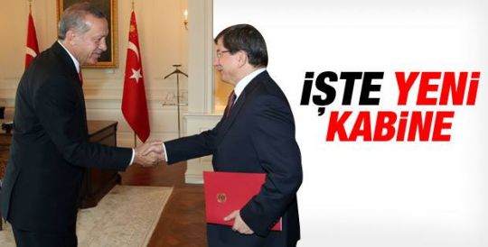 Davutoğlu Kabineyi açıkladı