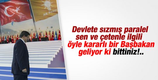 Davutoğlu'ndan Cemaat'e sert mesajlar