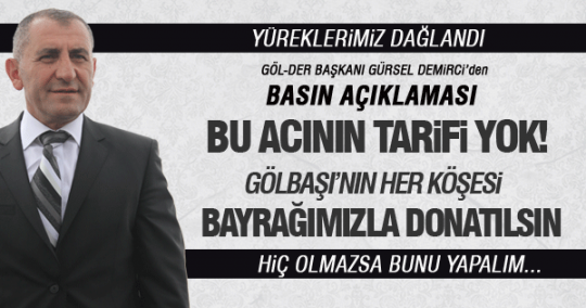Demirci'den bayrak çağrısı