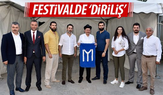 Dirliş oyuncuları festivale katıldı