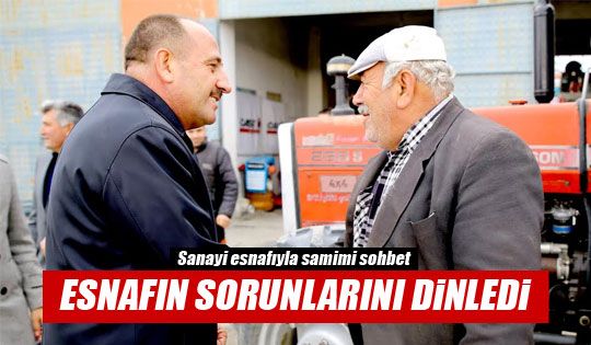 Duruay’ dan Ahiboz Sanayi Esnafına Ziyaret