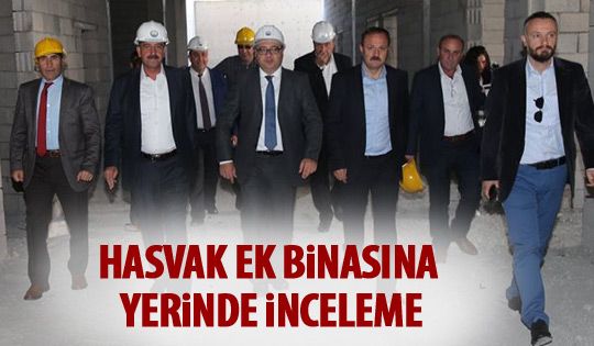 Duruay hastane ek inşaatını denetledi