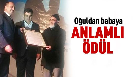 Duruay'dan babasına ödül