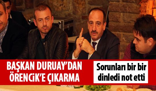 Duruay'dan Örencik'e ziyaret