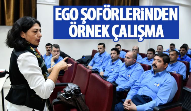 EGO şoförleri kadına şiddete hayır diyor