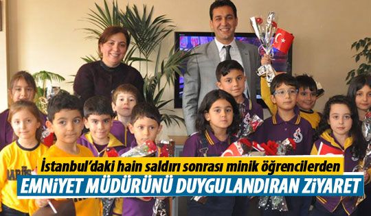 Emniyet müdürünü duygulandıran ziyaret