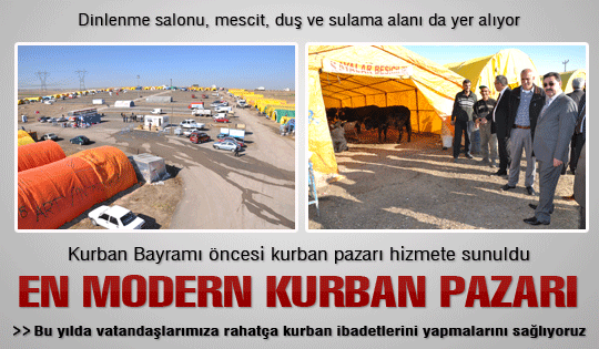 En modern kurban pazarı