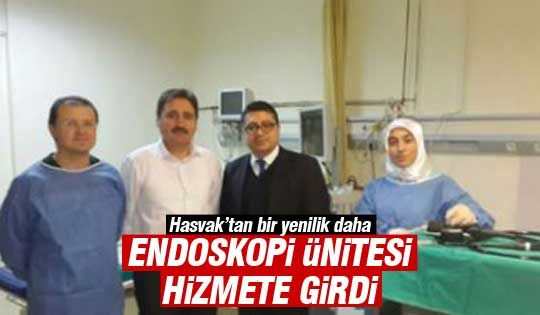  Endoskopi ünitesi hizmete açıldı.