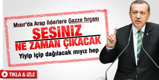 Erdoğan'dan Arap Ligi'ne Gazze tepkisi