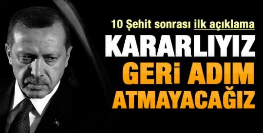 Erdoğan'dan Bingöl saldırısı açıklaması