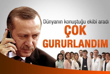 Erdoğan'dan doktorlara teşekkür telefonu