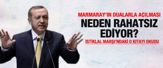 Erdoğan'dan Marmaray duası cevabı