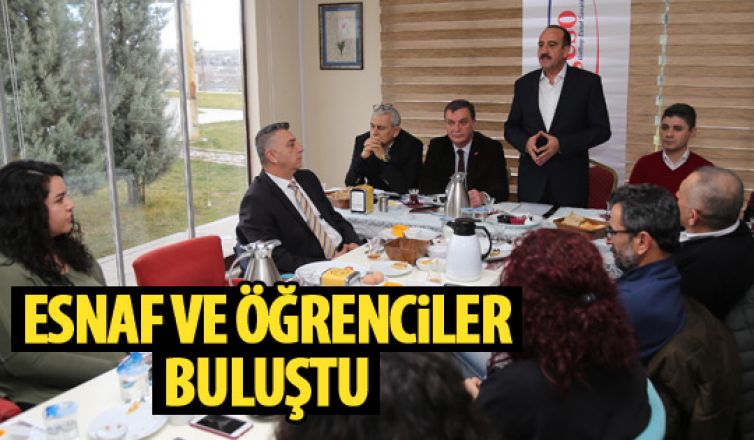 Esnaf ve öğrenciler buluştu