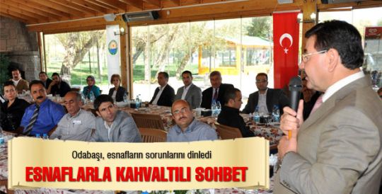 Esnaflarla kahvaltılı sohbet