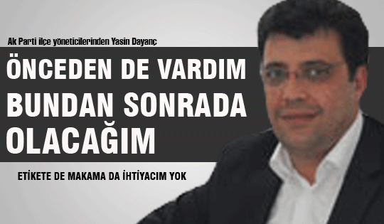 Etikete de makama da ihtiyacım yok...