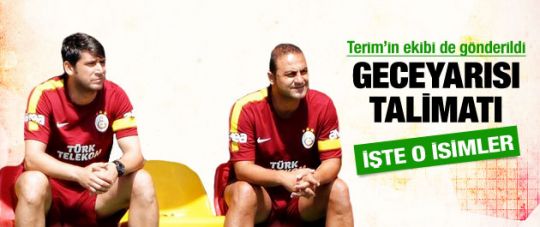 Fatih Terim'in ekibi de gönderildi!