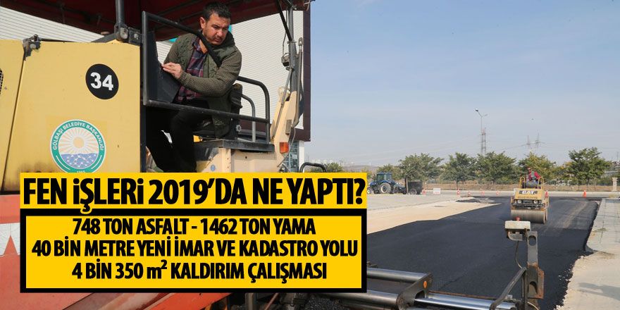 Fen İşleri 2019'da arı gibi çalıştı