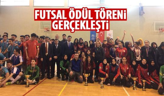 Futsal ödül töreni yapıldı