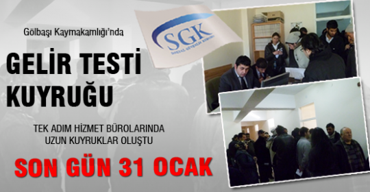 Gelir Testi Kuyruğıu