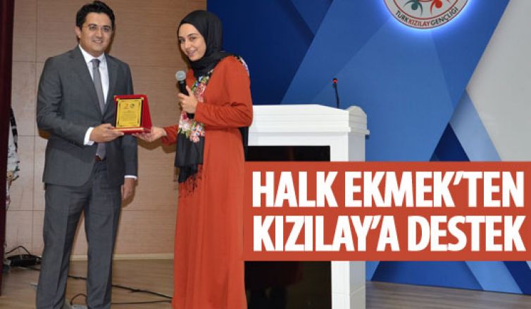 Genç Kızılay Teşkilatı2na Halk Ekmek'ten destek