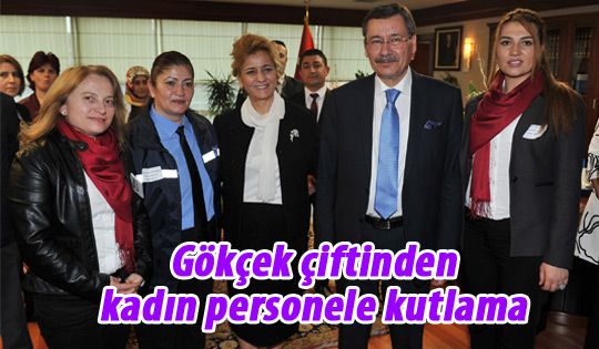 Gökçek çifiti kadın personelleri Kadınları Günü'nü kutladı