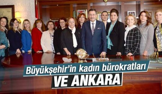 Gökçek kadın bürokratlarla bir araya geldi