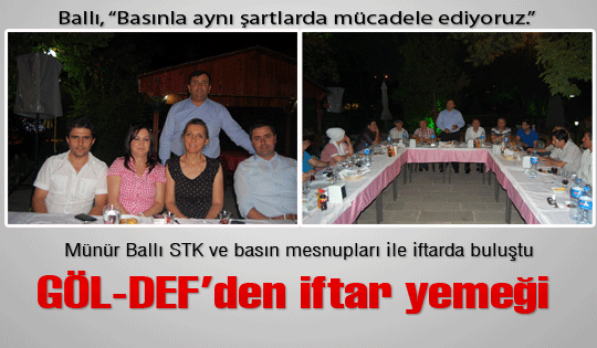 GÖL-DEF'ten iftar yemeği