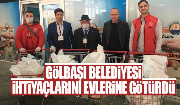 Gölbaşı Belediyesi 65 yaş üstü insanların ihtiyaçlarını evlerine götürdü!