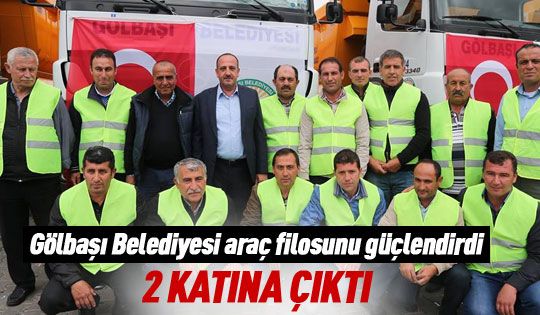 Gölbaşı Belediyesi araç filosunu güçlendirdi