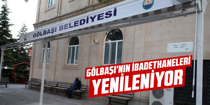 Gölbaşı Belediyesi camileri onarıyor…