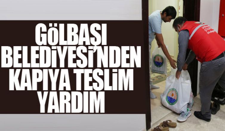 Gölbaşı Belediyesi ihtiyaç sahiplerinin yanında!