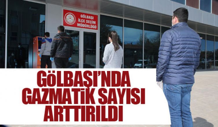 Gölbaşı Belediyesi ilçedeki gazmatik sayısını arttırdı!