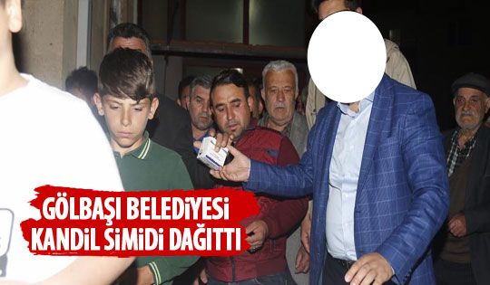 Gölbaşı Belediyesi kandil simidi dağıttı